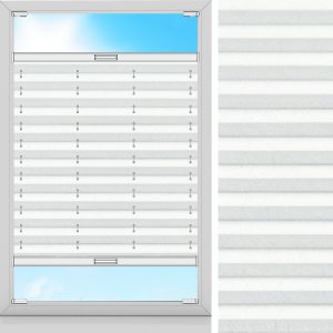 Plissee Strada, Weiss, lichtdurchlässig & blickdicht