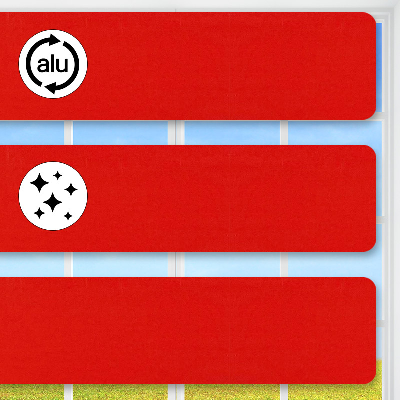 Flexible Alu-Jalousie, Rot, 25 mm Lamelle (J5250 | 2)