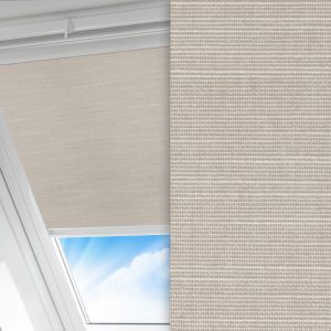 Dachfenster Rollo Clara, grau, komplett verdunkelnd, kühlend, feucht abwischbar