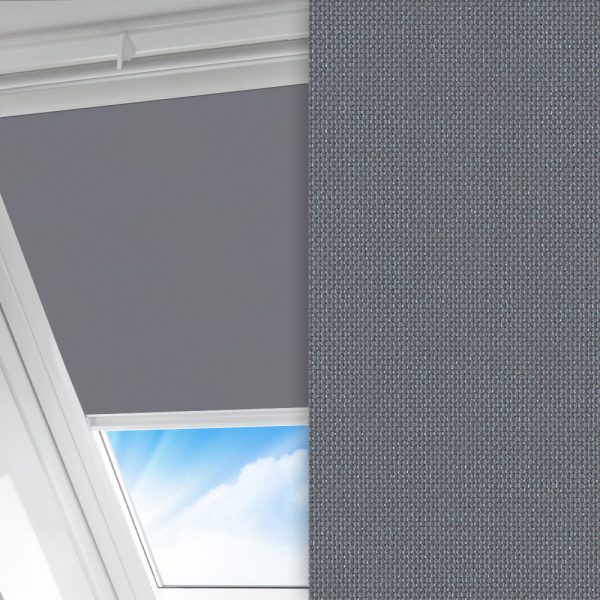 Dachfenster Rollo Silenzio, dunkelgrau, lichtdurchlässig & blickdicht, feucht abwischbar