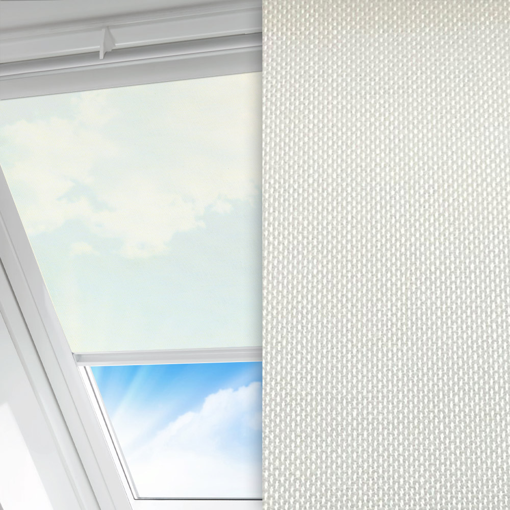 Dachfenster Rollo Pulito, creme, transparent, feucht abwischbar