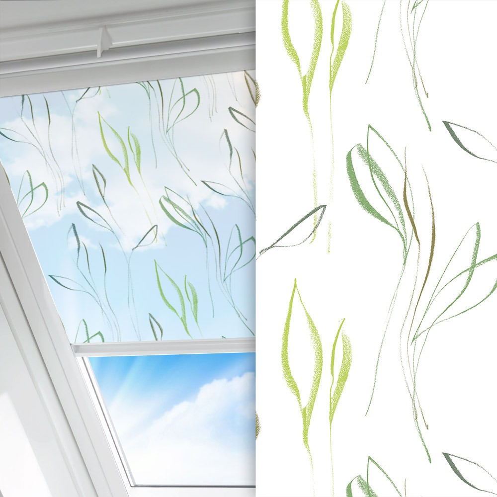 Dachfenster Rollo Primavera, weiss, transparent, feucht abwischbar