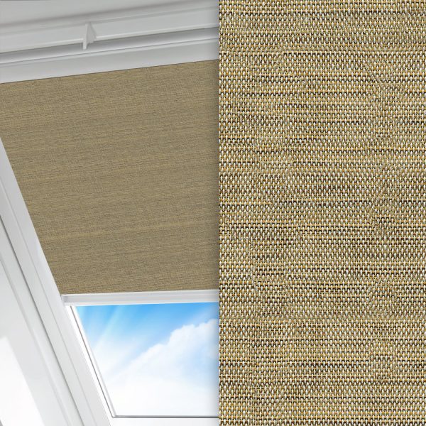 Dachfenster Rollo Nora, beige, lichtdurchlässig & blickdicht, feucht abwischbar