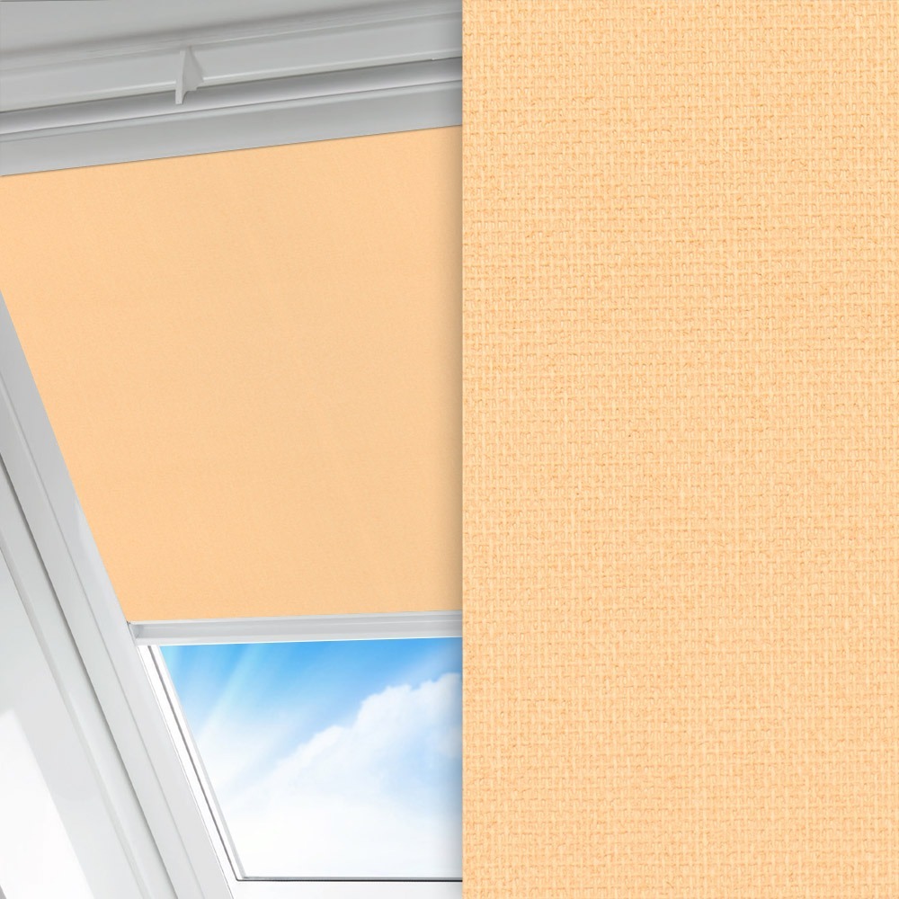 Dachfenster Rollo Prima, beige, lichtdurchlässig & blickdicht, feucht abwischbar