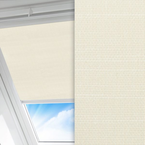 Dachfenster Rollo Prima Clara, creme, lichtdurchlässig & blickdicht, feucht abwischbar