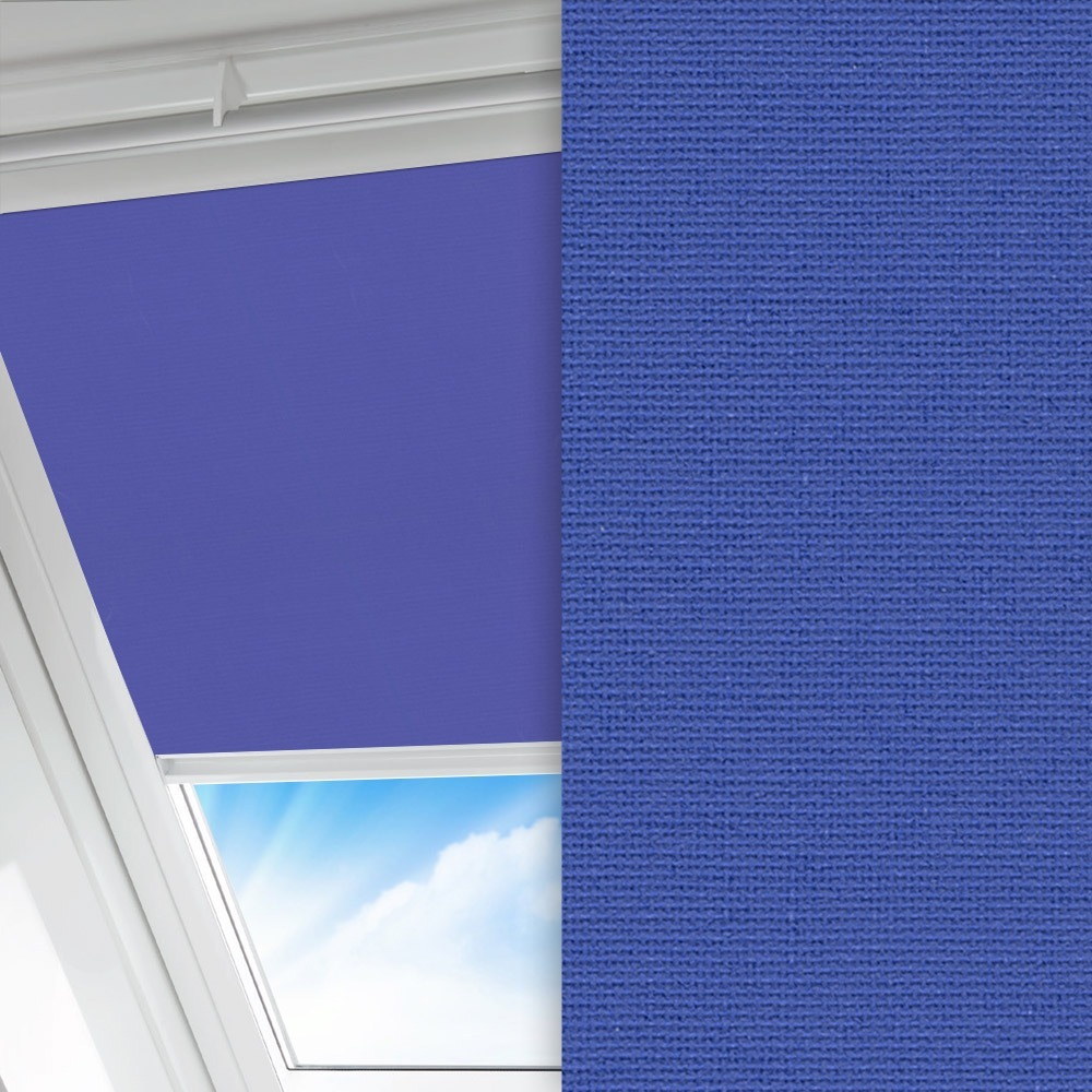 Dachfenster Rollo Prima Hot, dunkelblau, lichtdurchlässig & blickdicht, feucht abwischbar