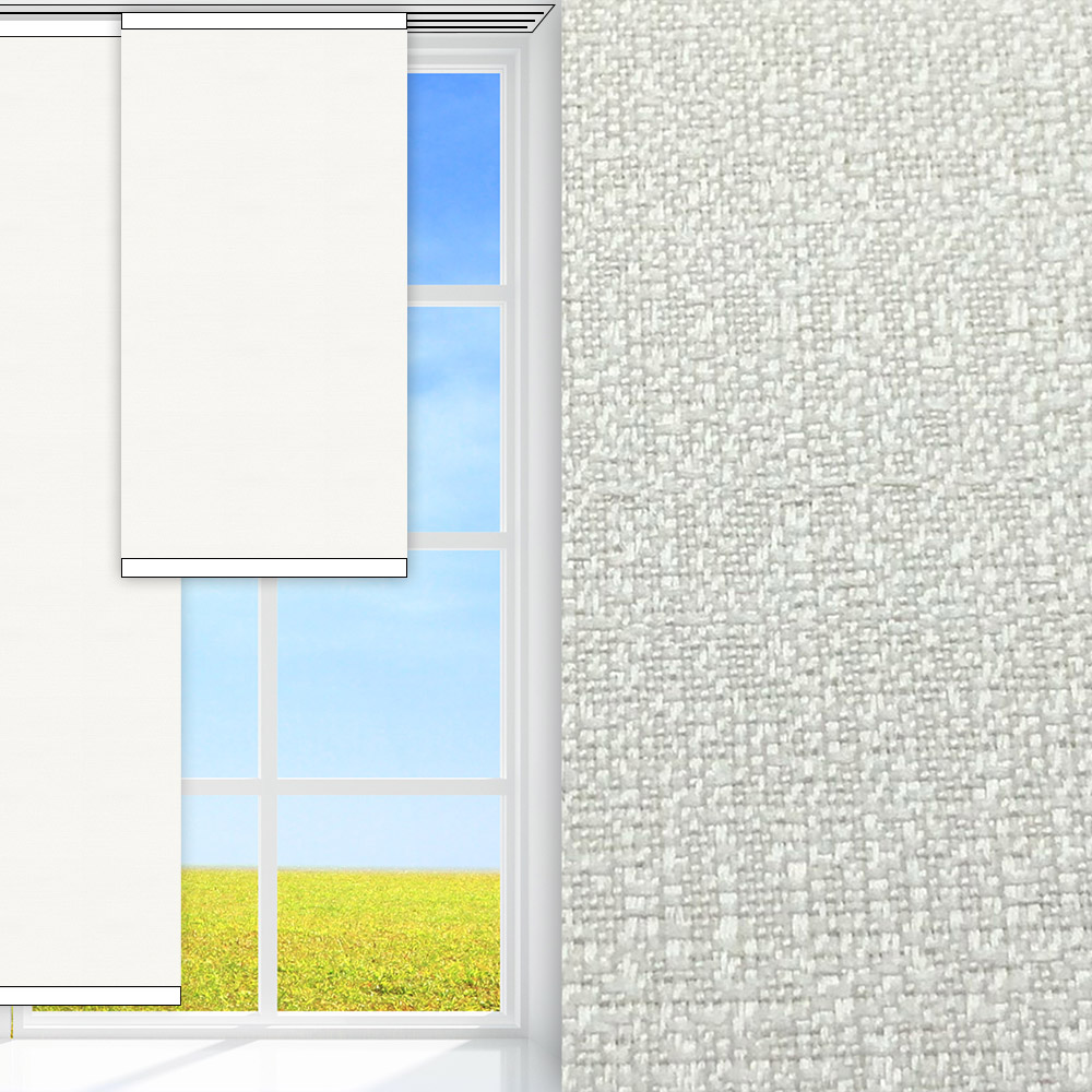 Flächenvorhang Mur, creme, lichtdurchlässig & blickdicht, feucht abwischbar, creme glänzend