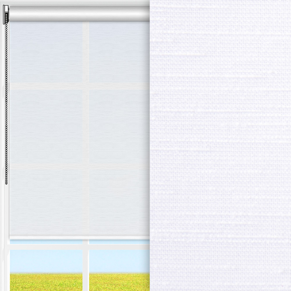 Rollo Klara, weiss, transparent, feucht abwischbar