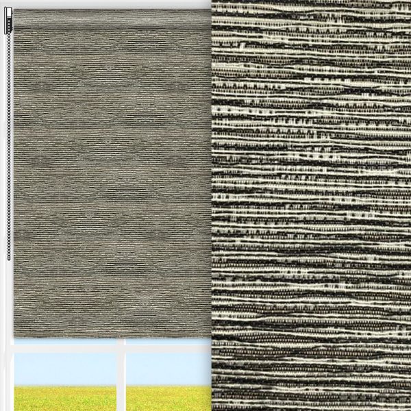 Rollo Lexa, beige/braun, lichtdurchlässig & blickdicht, feucht abwischbar