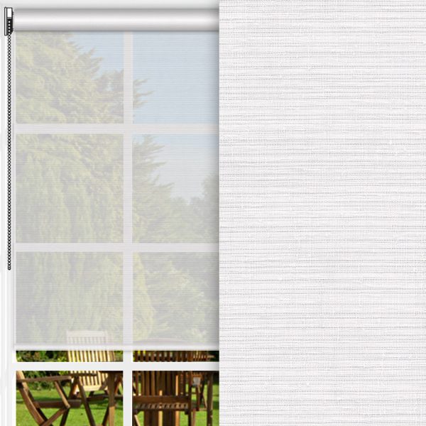 Rollo Midia, weiss, transparent, feucht abwischbar