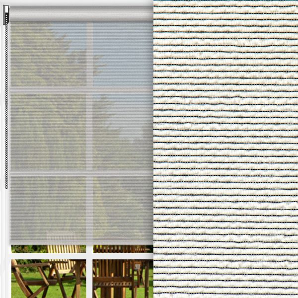 Rollo Midia, weiss, transparent, feucht abwischbar
