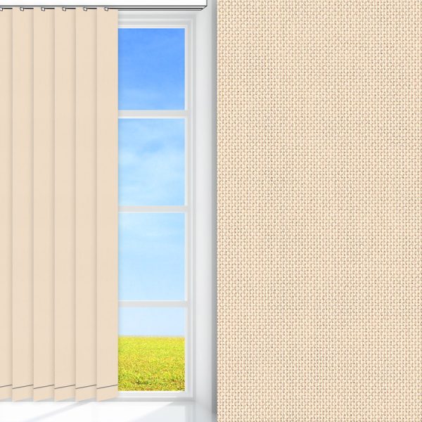 Lamellenvorhang Silenzio, beige, lichtdurchlässig & blickdicht, feucht abwischbar