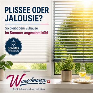 Plissee oder Jalousie – was schützt im Sommer besser vor Hitze?